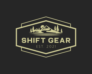 Mountain Hiking Gear logo design