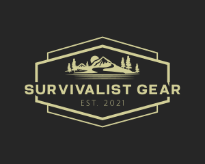 Mountain Hiking Gear logo design