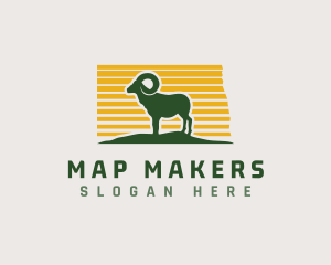 North Dakota Sheep logo design