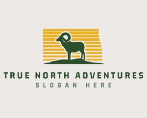 North Dakota Sheep logo design