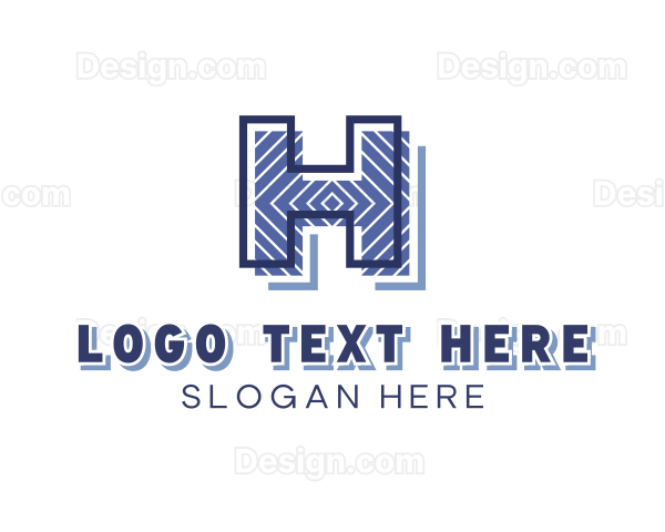 Creative Pattern Letter H Logo