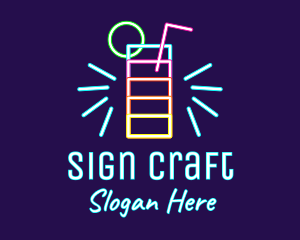 Neon Liquor Sign  logo