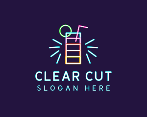 Neon Liquor Nightclub logo design