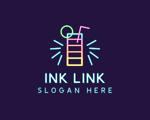 Neon Liquor Nightclub logo design