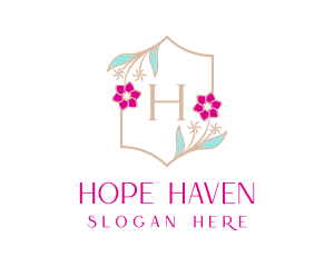 Floral Wedding Frame  Logo