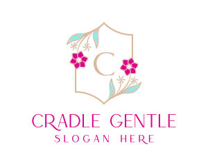 Floral Wedding Frame  logo design