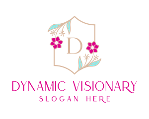 Floral Wedding Frame  logo design