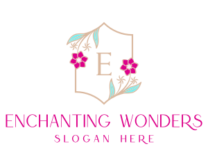 Floral Wedding Frame  logo design