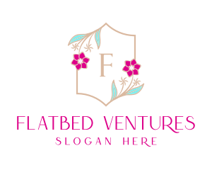 Floral Wedding Frame  logo design