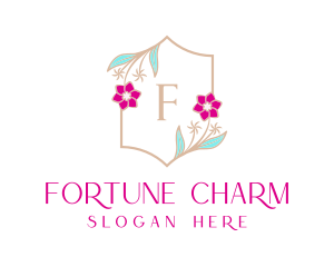 Floral Wedding Frame  logo design