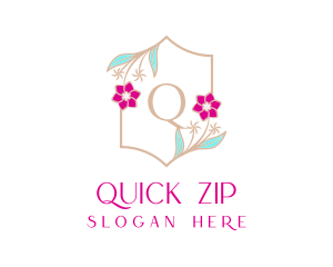 Floral Wedding Frame  logo design