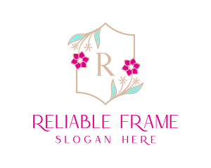 Floral Wedding Frame  logo design