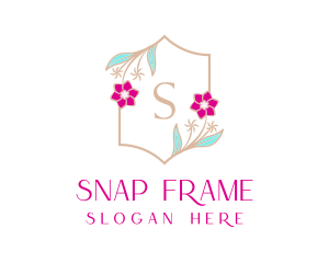 Floral Wedding Frame  logo design