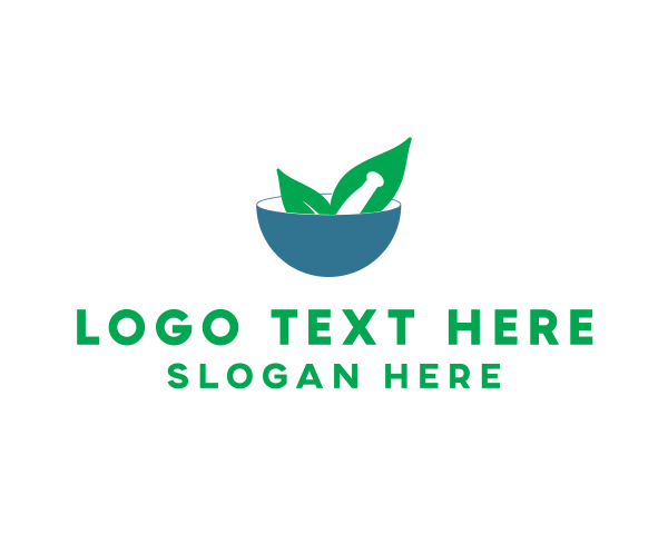 Blue Leaf logo example 4