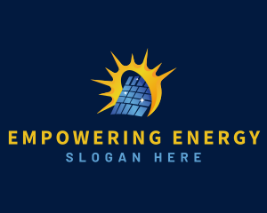 Solar Panel Energy Technology logo design