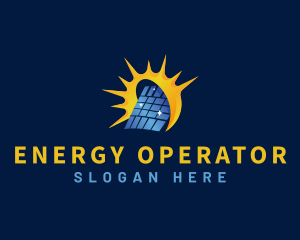 Solar Panel Energy Technology logo design