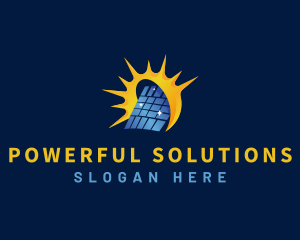 Solar Panel Energy Technology logo design