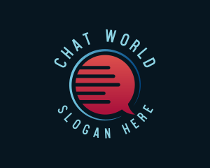 Social Chat Forum logo design