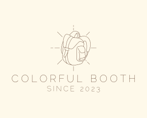 Camping Bag Backpack logo design