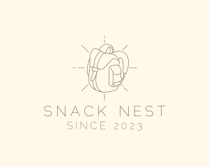 Camping Bag Backpack logo design