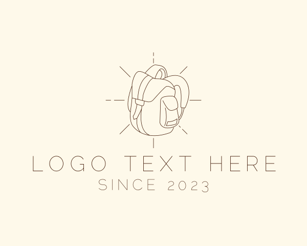 Backpack logo example 1