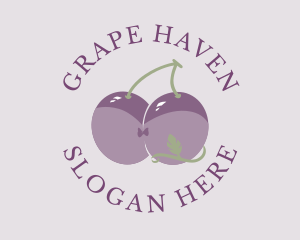 Sexy Grape Bust logo design