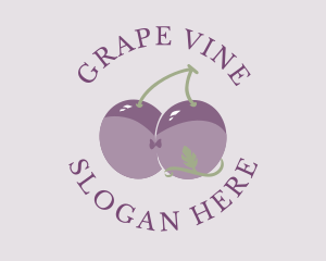 Sexy Grape Bust logo design