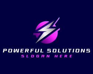 Lightning Electric Thunder logo design