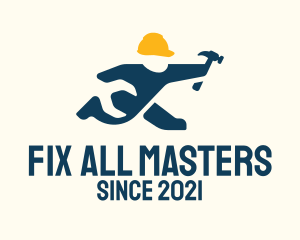 Construction Worker Fix logo design