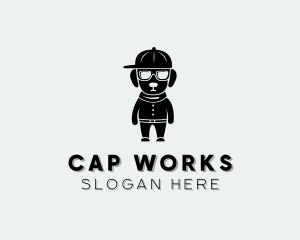 Dog Cap Sunglasses logo design