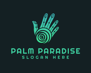 Palm Hand Massage  logo design