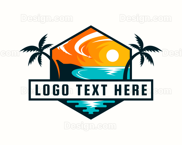 Tropical Beach Travel Logo