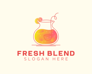 Orange Citrus Juice logo design