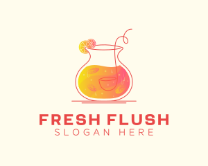 Orange Citrus Juice logo design