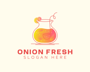 Orange Citrus Juice logo design