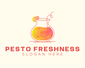 Orange Citrus Juice logo design