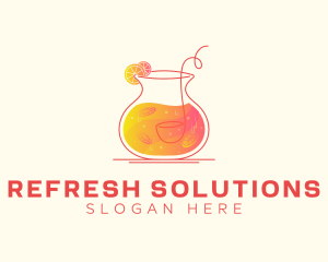 Orange Citrus Juice logo design