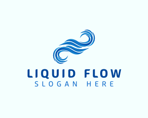 Ocean Water Wave logo design