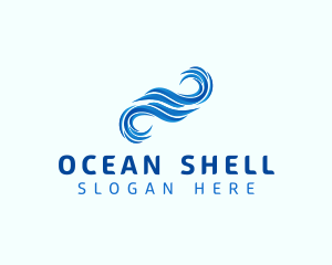 Ocean Water Wave logo design