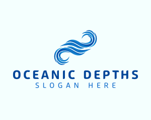 Ocean Water Wave logo design