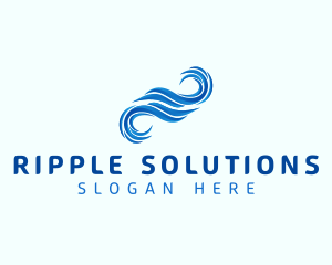 Ocean Water Wave logo design