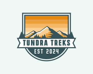 Trek Mountaineer Hiking logo design