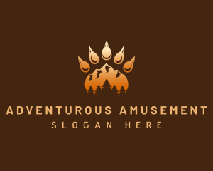 Mountain Adventure Claw logo design