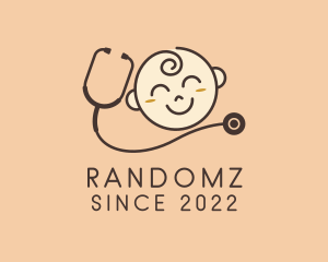 Baby Pediatrician Stethoscope logo