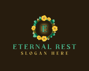 Flower Wreath Bouquet logo design