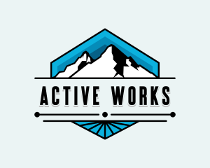 Mountain Hiking Summit logo design