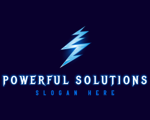 Thunderbolt Electric Energy logo design