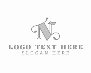 Fashion Styling Boutique Letter N logo