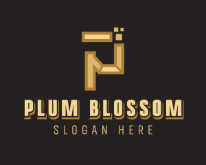 Business Pixel Letter P logo design