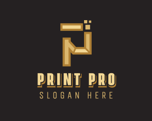 Business Pixel Letter P logo design